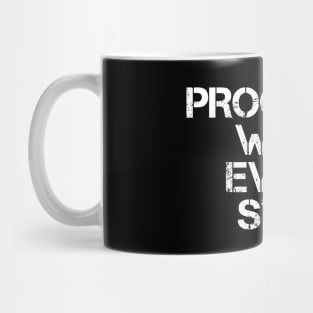 Progress With Every Step Mug